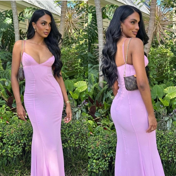 HOUSE OF CB 'Loren' Pink Corset Maxi Dress - Picture 5 of 13